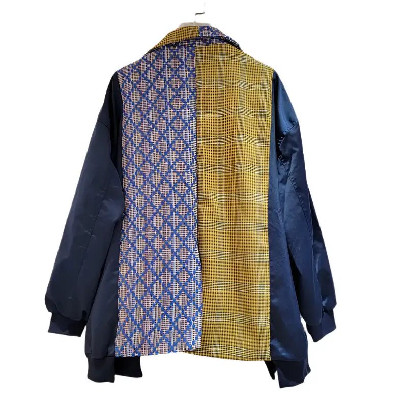 Women’s Color - Block Blazer – Trendy Loose Two - Piece Style - HalleBeauty